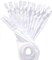 #3 Skirt & Dress White YKK Coil Closed Bottom Zippers for Sewing Craft & Apparel - Choose Your Length - Made in The United States (12 Zippers Per Pack) (48" Inches)
